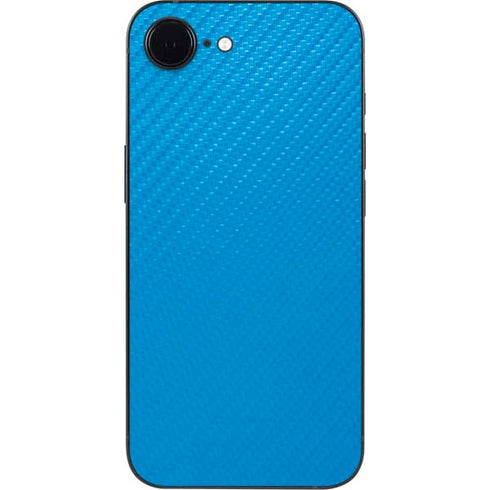 Blue Carbon Fiber Specialty Texture Material iPhone 16e Skin